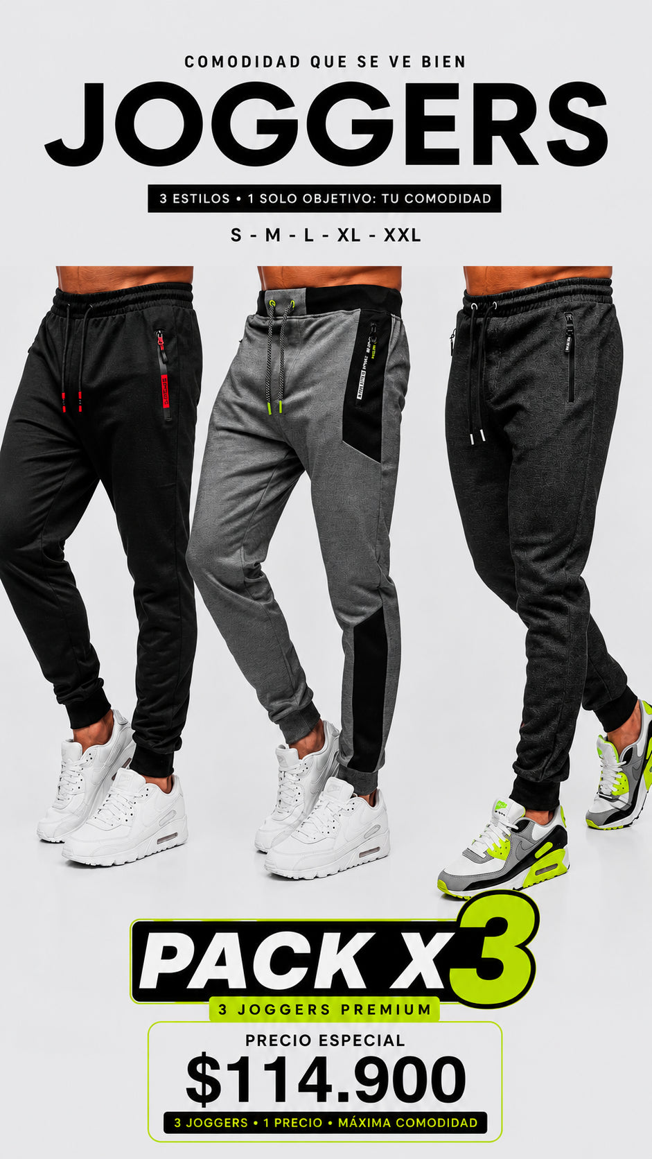 Combo x 3 Jogger